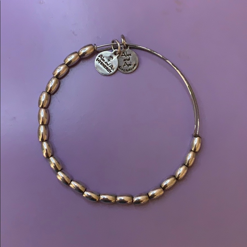 Silver beaded bracelet